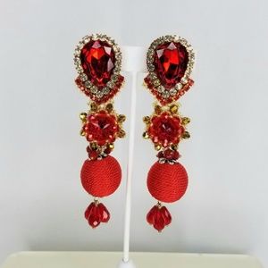 Diamond Cut Rhinestone Earrings
